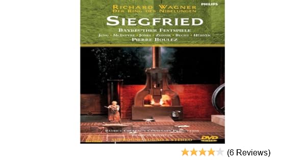 Amazon Com Wagner Siegfried Boulez Jung Mcintyre Jones Zednik Bayreuth Festival Ring Cycle Part 3 Manfred Jung Heinz Zednik Donald Mcintyre Hermann Becht Fritz Hubner Gwyneth Jones Ortrun Wenkel Norma Sharp