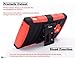 Coolpad Rogue Case, Nagebee - Heavy Duty Hybrid Armor Dual Layer Rhino Kickstand Belt Clip Holster Combo Rugged Case for Coolpad Rogue (Holster Combo Red)