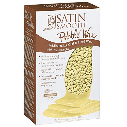 Satin Smooth Calendula Gold Pebble Wax with Tea Tree Oil, 35 Ounce