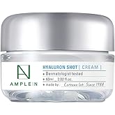 CORÉANA [AMPLE:N Hyaluron Shot Cream 2.02 fl. oz. (60ml) - Xylitol Complex and Ceramide Contained Moisturizing & Rich Nourishing Cream, Smooth Skin Texture