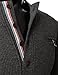 H2H Men's Henley Shirt Long Sleeve Cotton Lightweight T-Shirt Charcoal US M/Asia L (KMTTL062)