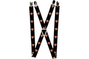 Buckle-Down Suspenders-Superman Shield Black