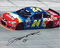 AUTOGRAPHED 2015 Jeff Gordon #24 Axalta Racing Team (Retro Rainbow) Bristol Motor Speedway On-Track Inscribed Signed Picture 8X10 NASCAR Glossy Photo with COA