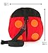 Child Safety Harness Toddler Mini Backpack with detachable strap by Boxiki Kids. Mini Lightweight Ladybug Kid Tracker with Anti-Lost Belt. 3.3