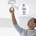 Infrared Motion Light Sensor Socket, Pawaca PIR Automatic Adjustable LED Lights Switches E27 Lamp Holder Screw Bulb Socket LD120 for Indoor Aisle Garage