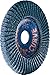 Pferd - 67343 Polifan Abrasive Flap Disc, Large Radius, Radial Shape, Round Hole, Phenolic Resin Backing, Zirconia Alumina, 5
