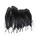 AWAYTR 100 Pcs Nature Goose Feathers for DIY Craft Wedding Home Party Decorations (Black)