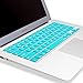 Kuzy - Teal / Turquoise HOT Blue Keyboard Silicone Cover Skin for Macbook / Macbook Pro 13