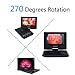 7.5-Inch Portable DVD Player, 270 Degree Swivel LCD Screen, USB, Support Analog Signal TV, SD Card, Swivel & Flip,VAG,CD,VCD,MP3,MP4,with Game CD+ Game Controller