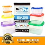 Portion Control Containers - High Quality - 7 Piece Set Designed For Healthy Eating - Dishwasher and Microwave Safe - BPA-free, DEHP-free