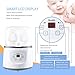 Baby Bottle Warmer Bottle Sterilizer 4-in-1 Smart Bottle Warmer and Baby Food Heater for Breast Milk Or Formula with LCD Real-time Display Fast Warming and Accurate Temperature Control