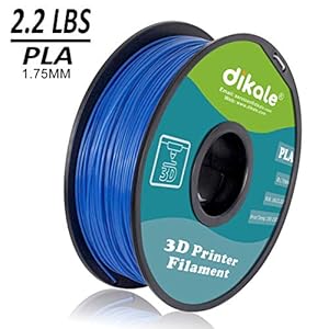 Dikale PLA 3D Printer Filament - 1KG(335m/1099ft) 1.75mm, Dimensional Accuracy +/- 0.02 mm, 1KG Spool 1.75 mm by dikale