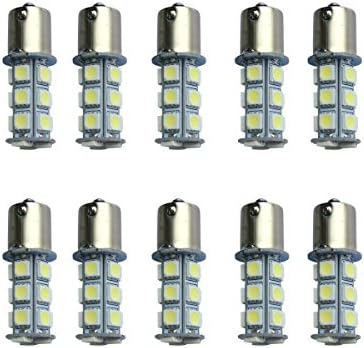 KDL 1156 7506 1003 1141 LED Replacement Bulb 18 SMD LED For RV SUV MPV Car Turn Tail Signal Brake Light Lamp Backup Lamps Bulbs Interior White (Pack of 10)-For Black Friday!