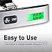 HotLife Digital Hanging Scale with Backlit for Luggage and Portable Scale for Travel, Suitcase Weight Scale with Rubber Paint, Auto-Off Function, 110 Pounds Maximum, Battery Included