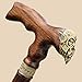 Custom Wooden Walking Cane for Men - Thor Viking - Designer Handcrafted Men's Canes and Walking Sticks for Gentleman