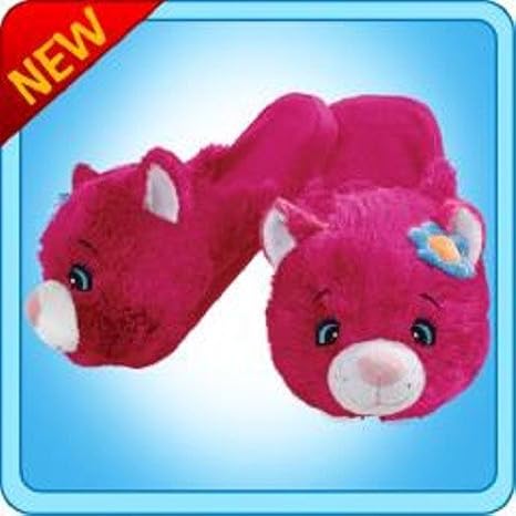 Amazon Com Pillow Pets Authentic Flower Power Cat Slippers Small