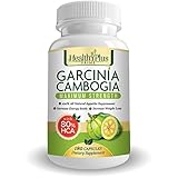 Health Plus Prime Garcinia Cambogia Extract with 80% HCA Weight Loss Supplement, 180 Capsules