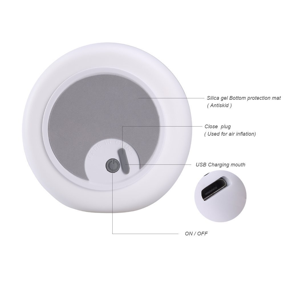 ProGreen Cute Night Light for Baby Kids Bedroom, LED Night Light, Bedsides Table Lamp, USB Charger, with 7 Modes of Lighting, Portable Silicone Cat Form for Bedroom, Living Room and Office