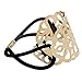 Q&Q Fashion Filigree Curved Lace Pony Tail Head Hair Elastic Dress Cuff Band