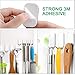 Adhesive Hooks,Heavy Duty Wall Hooks Stainless Steel Ultra Strong Waterproof Hanger for Keys, Towel, Coat, Bags, Robe, Home, Kitchen, Bathroom - 16 Pack