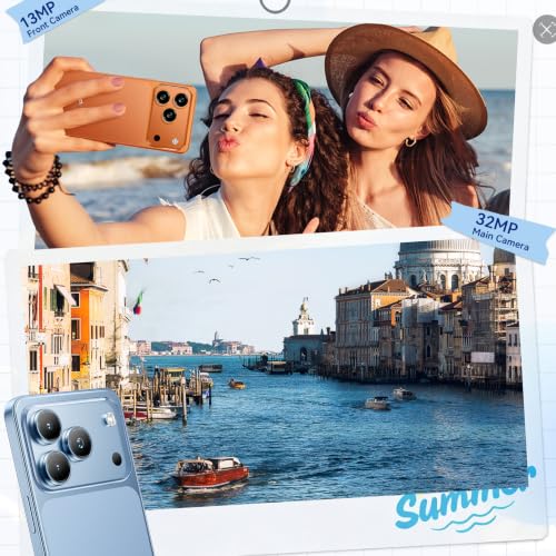 Blackview Wave 7C Mobile Phone for Android 16, 16GB + 64GB, Black | 6.56" Screen Smartphone Cheap, Battery 5000mAh Phone, Camera 32MP+13MP, 4G Dual SIM, 3 Slot, Face ID, IP54, 0.3cm Jack