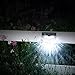 Litom Solar Lights Garden Lights Outdoor Fence Lights Semi-circle Waterproof for Walkways Stairways