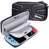 Sohodoo Carrying Case for Nintendo Switch-with 20 Game Slots,Wrist Strap-Protective Hard Shell Portable Travel Case for Nintendo Switch Console&amp;Accessories