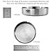 Ashtray, Newness Stainless Steel Tabletop Decoration Unbreakable Home Ashtray, 4.7 Inches (12 cm)