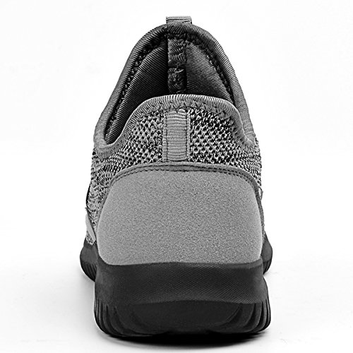Feetmat Tennis Shoes for Men Slip On Laceless Running Sneakers Knitted