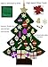 Felt Christmas Tree for Kids- Glitter Edition. 3Ft, Wall or Door Hanging, 30 Detachable Christmas Ornaments.