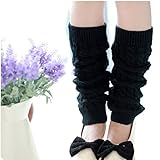 Binmer(TM)Winter Outdoor Fashion Warm Cable Knit Leg Warmers Foot Glove (B)