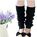 Binmer(TM)Winter Outdoor Fashion Warm Cable Knit Leg Warmers Foot Glove (B)