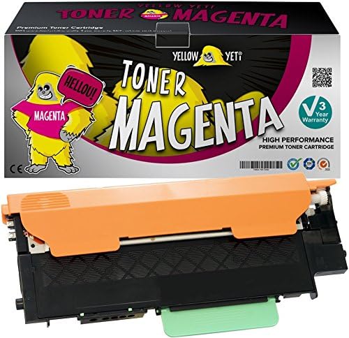 YELLOW YETI CLT M404S 404S Toner Cartridge Compatible with Samsung Xpress SL-C430 SL-C430W SL-C480 SL-C480FW SL-C480W SL-C480FN Magenta