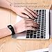 Fitness Tracker Aneken Activity Tracker with Heart Rate Monitor IP67 Bluetooth Smart Bracelet with Sleep Monitor Smart Watch for Android iOS Smartphone, Black