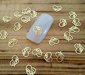 Nail Jewelry - 300 Piezas de decoración de uñas de Metal con Forma de