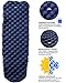 WELLAX Ultralight Air Sleeping Pad - Inflatable Camping Mat for Backpacking, Traveling and Hiking Air Cell Design for Better Stability & Support -Plus Repair Kit