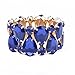 D EXCEED Women's Trendy Stretch Druzzy Stone Bangle Bracelet Gift Idea Stone Bracelet or Earrings Resin Stone Elastic Bangle for Women