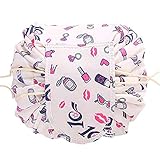 WJood Store Portable Fashion Drawstring Cosmetic Bag Large Capacity Waterproof Travel Makeup Pouch Magic Toiletry Bag for Womens Girls,Make-up Pattern