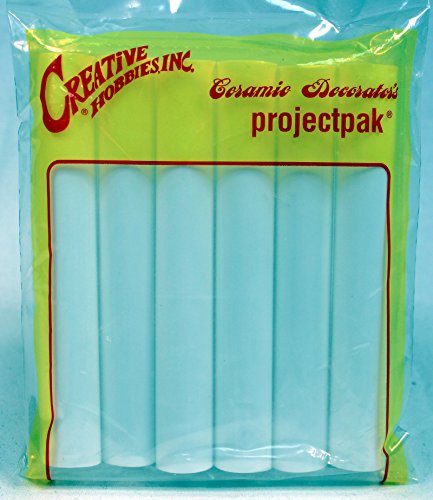 Creative Hobbies 6-teiliges Set Kerzenabdeckungen Aus Kunststoff – 7,6 Cm Hoch, Für Mittlere Sockel, Weiß