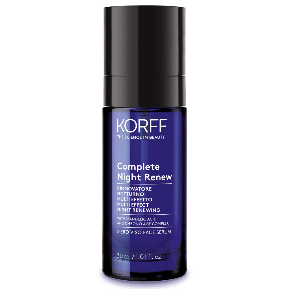 Korff Complete Night Renew - Siero Viso Rinnovatore Notturno Multi Effetto, 30ml
