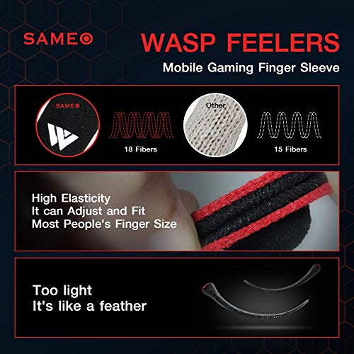 SAMEO Gaming Finger Sleeves for Mobile Game Controllers (Pack of 3 Pair