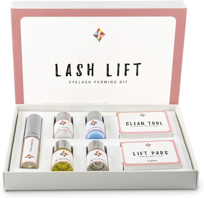 Cavis 7Sets/Lot Eyelash Perming Kit Lashes Lifting Cilia Lift Extension Perm Set Curling And Nutritious Growth Treatments Eyelash Growth Suit