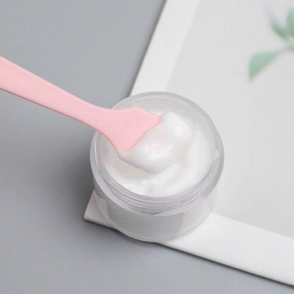 50pcs pack Pink Make Up Spatulas, Disposable Plastic Cosmetic Make Up Spatulas Skin Care Facial Cream Mask Spatula For Mixing, Sampling, Application