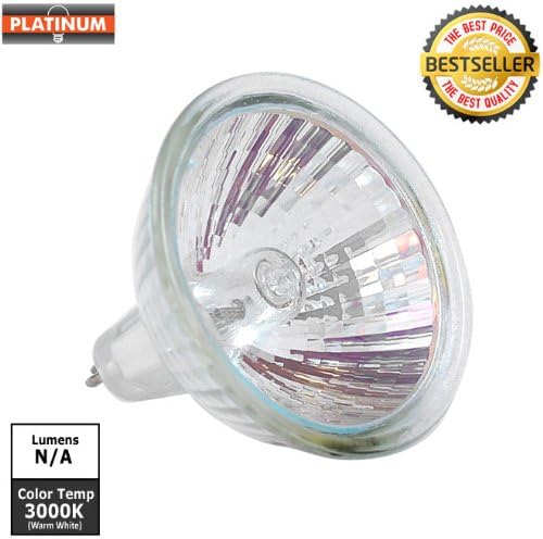 50W 12V MR16 WFL60 Light Bulb with Front Glass
