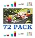 Ikea 72Pcs Kalas Kids Plastic BPA Free Flatware, Bowl, Plate, Tumbler Set, Colorful (72 Piece)