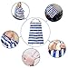 Kyapoo Nursing Breastfeeding Cover Lightweight Breathable 100% Cotton Nursing Apron for Breastfeeding Rigid Neckline Full Coverage and Adjustable Strap Blue