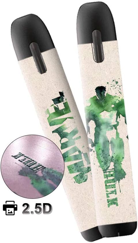 xJazxin 2 Pack Myblu Skin Decal for Pax blu 2.5D Technology Ultra Thin Super Hero Protective Sticker for Myblu Wraps Cases (Hulk)