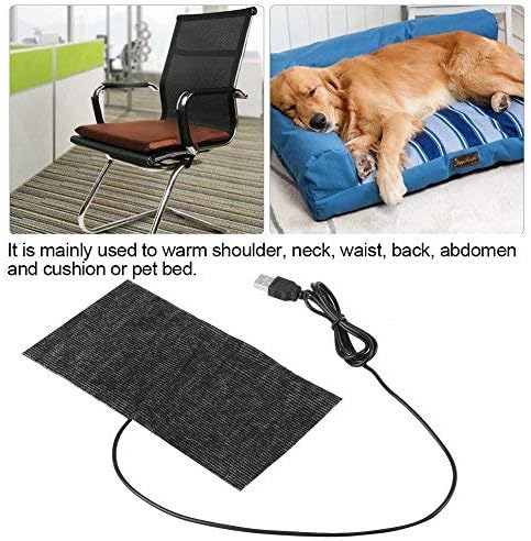 Electric Heating Pad USB Carbon Fiber Heating Mat Warm Blanket 35-45 Degrees Black Electric Heat Pad 5V for Warm Shoulder Back Pain Cramps Relief - Image 4