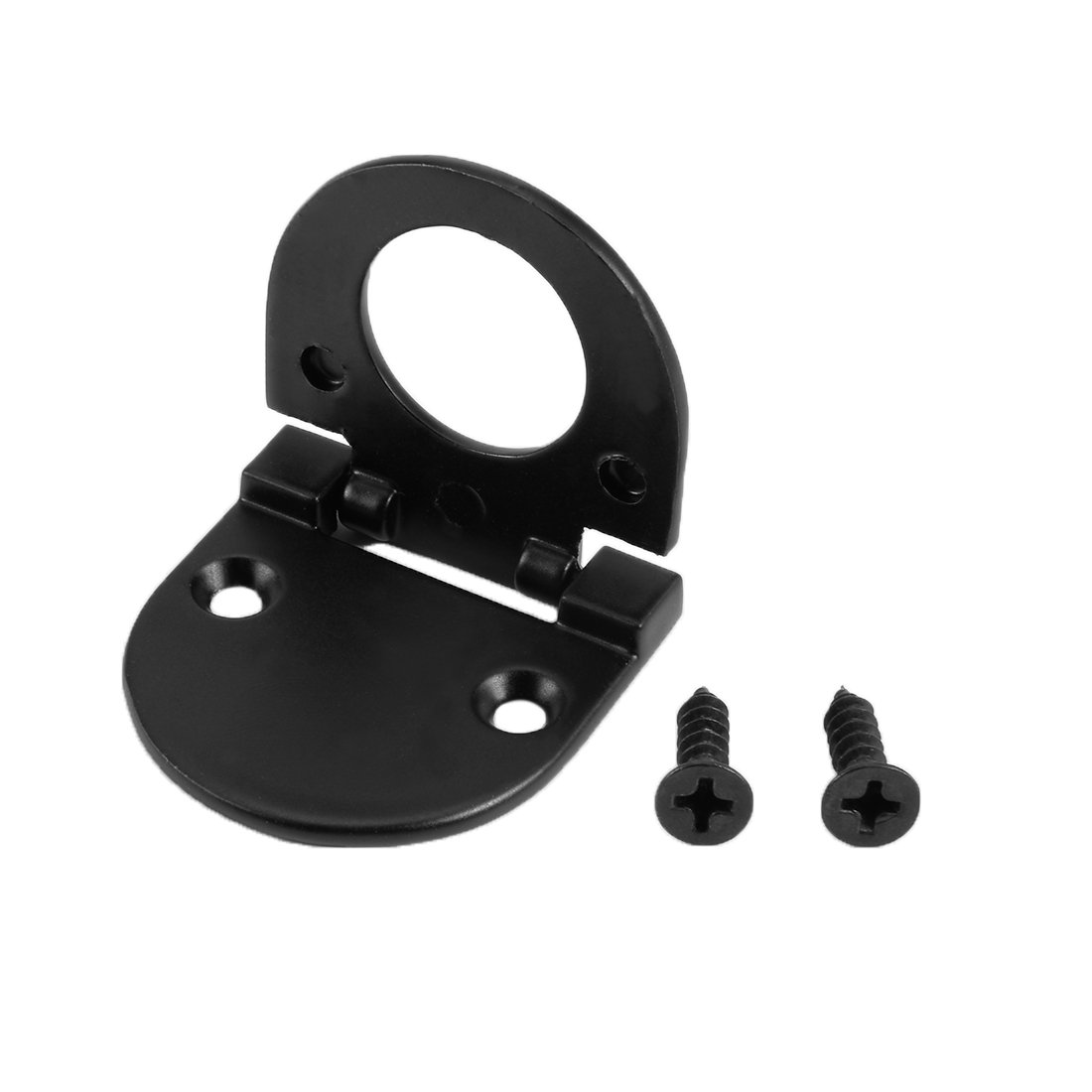 Sourcingmap 1-3/8-inch x 1-3/8-inch Door Drawer Handle Flush Ring Pull Zinc Alloy Black