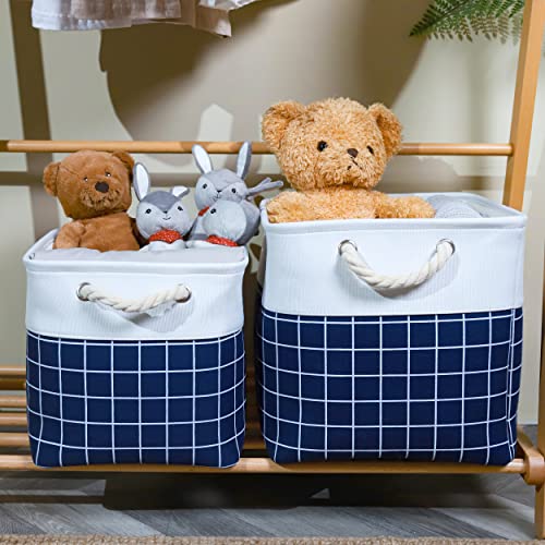 Kerhouze 4 Pack Fabric Storage Bin Basket, Foldable Fabric Storage Cube